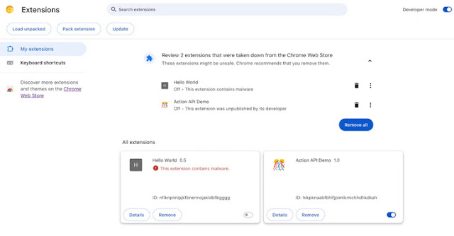 Google Chrome’s New Feature Alerts Users About Auto-Removal of Malicious Extensions