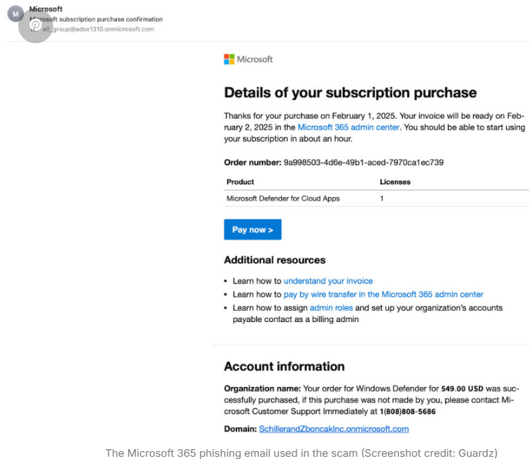 New Microsoft 365 Phishing Scam Tricks Users Into Calling Fake Support